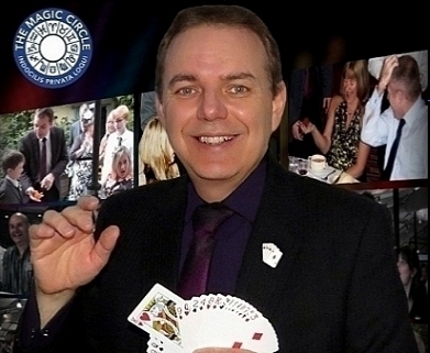 Russ Styler doing close up magic
