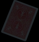 red backed playing card