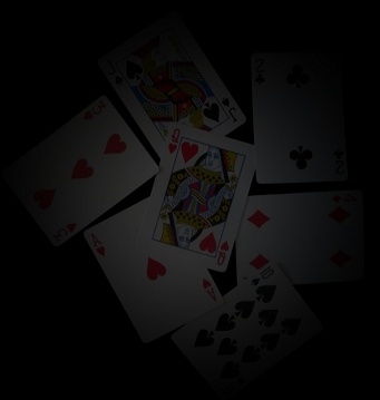 playing cards spread out