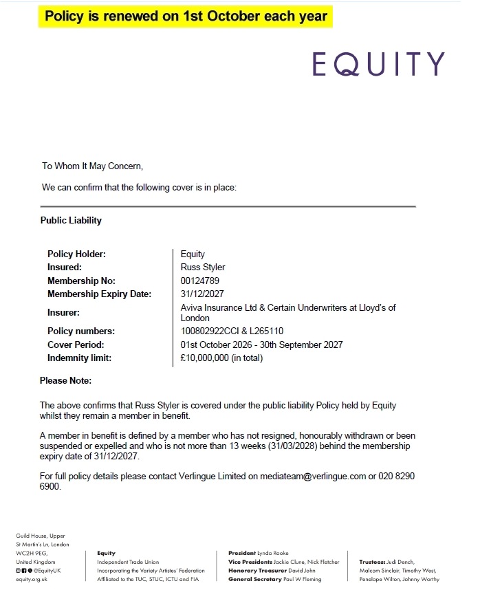 PLI certificate